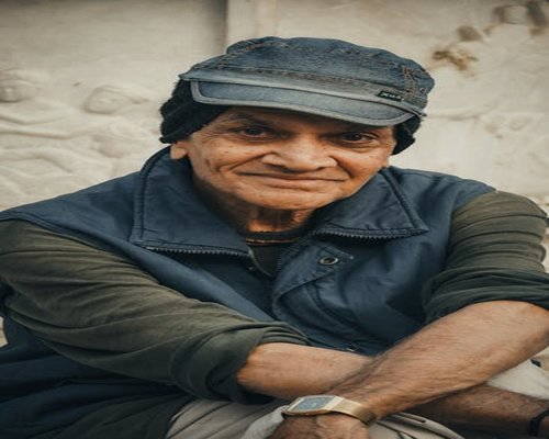 Portrait of middle aged Indian man smiling